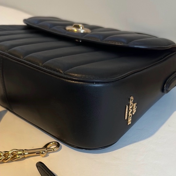 RARE Coach MARLIE Black Quilted Crossbody Bag - Picture 6 of 8